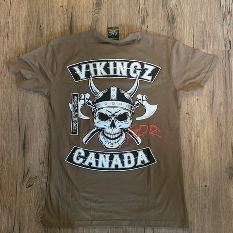 T-shirt vikingz Canada brun