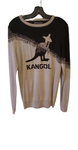 Longsleeve kangol gris et noir a motif