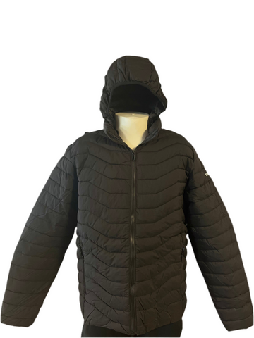 Manteau avec capuchon à zipper VIKINGZ NOIR