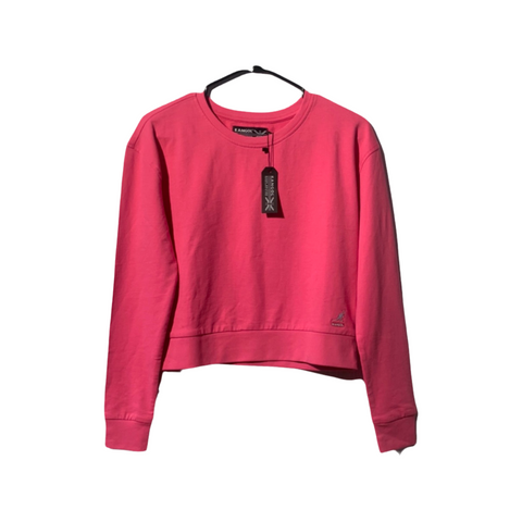 Croptop crewneck kangol rose bonbon