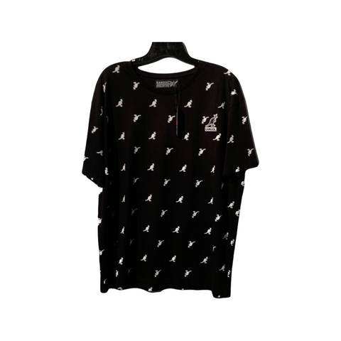 Tshirt kangol noir a motifs