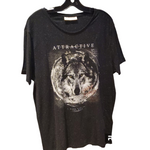 Tshirt lcw  casual noir tete de loup