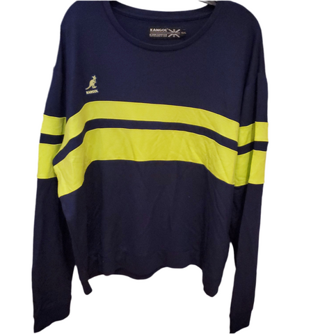 Longsleeve kangol bleu et vert