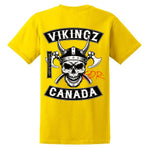 T-Shirt Vikingz LV Canada Jaune