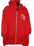 Veste Lv VIKINGZ rouge brodé blanc