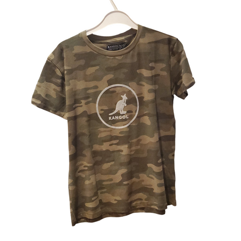 Tshirt camoufflage kakis avec logo avant