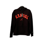 Hoodie noir kangol avec motif rouge