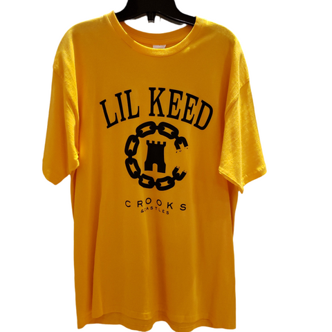 T-shirt crooks jaune lil keed