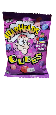 Warheads sour berry mix cubes (sac de 127g)