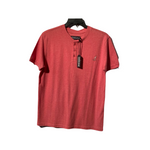 T-shirt kangol rouge avec bouton