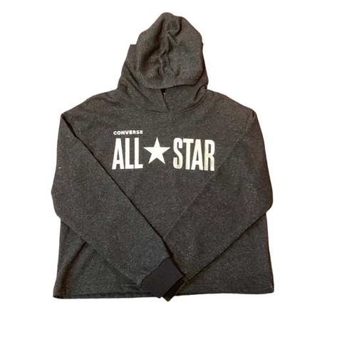 Hoodie converse gris foncé  à paillettes