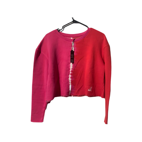 Croptop crewneck kangol rouge,rose et blanc