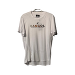 T-shirt kangol blanc avec logo et écriture