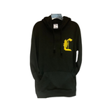 Hoodies crooks noir avec motif jaune