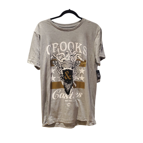 Tshirt crooks gris medusa avec bandanas