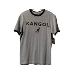 T-shirt kangol gris motif noir