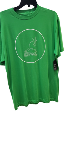 Tshirt kangol vert lime avec logo avant