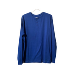 Longsleeve kangol bleu avec bouton