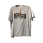 Tshirt kangol blanc gris a motif