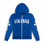 OMERTA VIKINGZ ZIP-UP HOODIE - BLEU