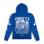 OMERTA VIKINGZ ZIP-UP HOODIE - BLEU