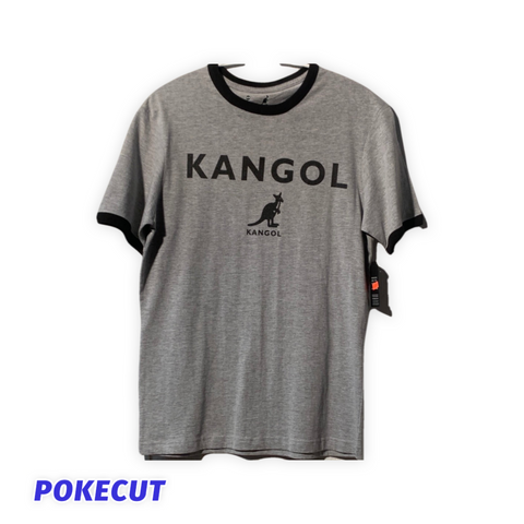 T-shirt kangol gris motif noir