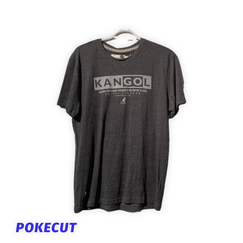 T-shirt kangol gris avec logo gris