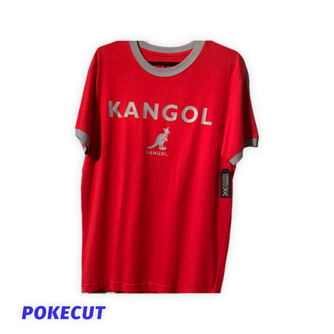 Tshirt kangol rouge avec logo