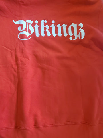 Veste Lv VIKINGZ rouge brodé blanc