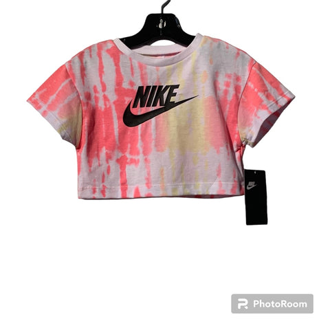 T-Shirt Nike blanc -rose-jaune