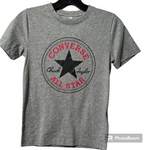 T shirt converse gris logo rouge
