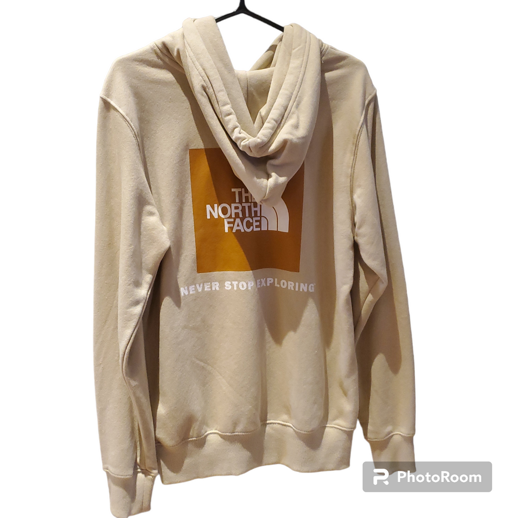 North face online beige hoodie