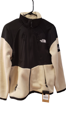 Veste the north face blanche et noir