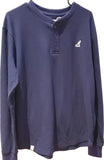 Longsleeve bleu marin avec bouton