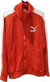 Veste puma rouge ligne blanche