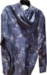 Hoodie bleu foncer à motif