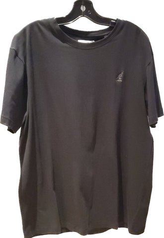 Tshirt kangol noir avec logo gris