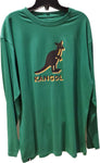 Longsleeve kangol vert avec logo avant