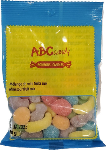 Abc candy melange de mini fruits surs