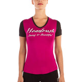 THE DEMISE V-NECK TEE MAGENTA