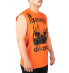 WORLDWIDE WARRIORS SLEEVELESS TEE ORANGE