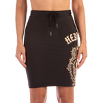 THE FAINTED LUST SIDE SLIT LONG SKIRT BLACK