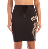 THE FAINTED LUST SIDE SLIT LONG SKIRT BLACK