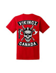 T-shirt vikingz Canada rouge