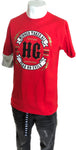 T shirt Hustle Gang rouge
