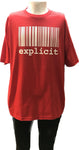 T-shirt Explicit Rouge