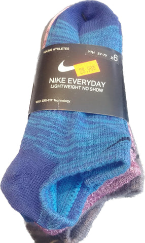 6 pair de bas nike everyday pour enfant 5y-7y