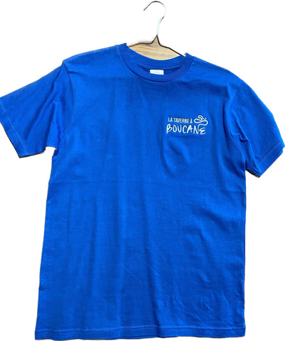 T-shirt bleu taverne à boucane