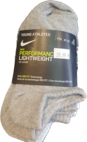 6 pair de bas nike performance pour enfant 3y-5y